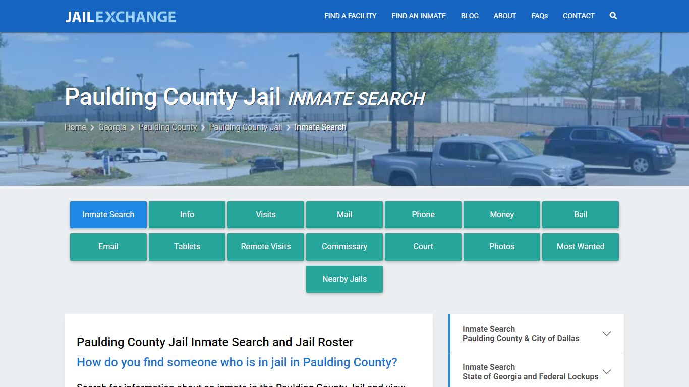 Inmate Search: Roster & Mugshots - Paulding County Jail, GA